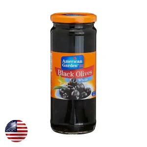 A.G BLACK OLIVES PITTED 450GM