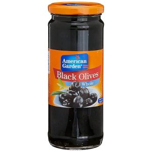 A.G BLACK OLIVES WHOLE 450GM
