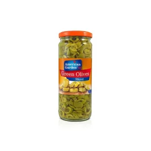 A.G GREEN OLIVE SLICE 450GM