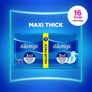 ALWAYS MAXI THICK EX-LONG 16PADS
