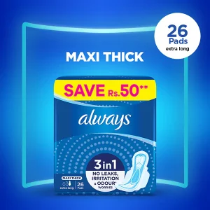 ALWAYS MAXI TRIO EXTRA LONG 26PADS
