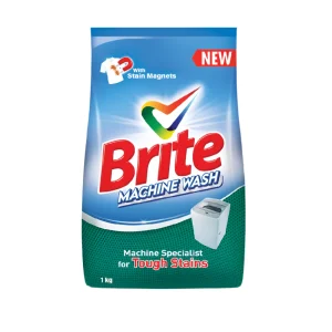 BRITE WASHING POWDER MACHINE WASH 1KG