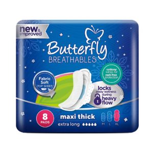 BUTTERFLY MAXI THICK 8PADS