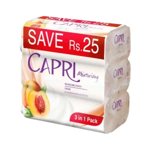 CAPRI MOISTURISING PEACH SOAP 3X120GM