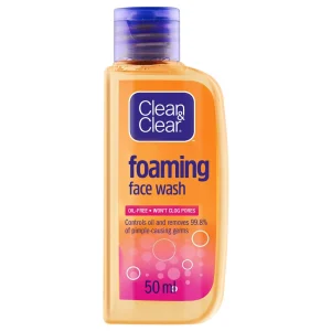 CLEAN CLEAR FOAMING FACE WASH 50ML