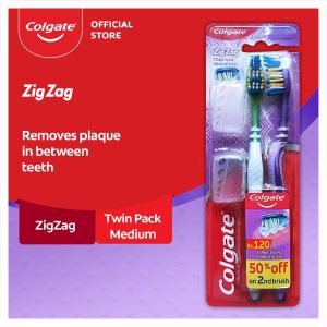 COLGATE T-B TWIN PACK MEDIUM