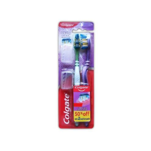 COLGATE TOOTH BRUSH DOUBLE PACK MEDIUM