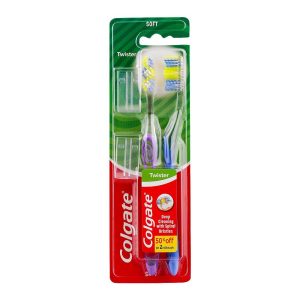 COLGATE TOOTH BRUSH DOUBLE TWISTER PACK SOFT