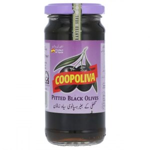 COOPOLIVA PITTED BLACK OLIVE 235GM