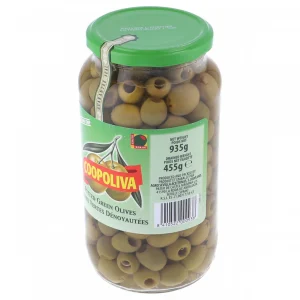 COOPOLIVA PITTED GREEN OLIVE 345GM
