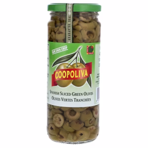 COOPOLIVA SLICED GREEN OLIVE 450GM