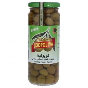 COOPOLIVA STUFFED GREEN OLIVE 450GM