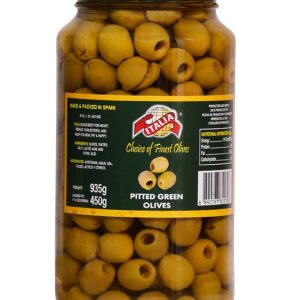 ITALIA GREEN OLIVES PITTED 450GM