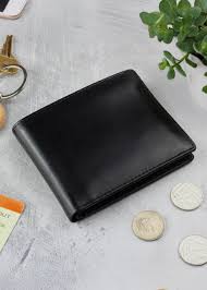 LEATHER WALLET ML -S BLACK