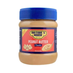 NATURES PEANUT BUTTER CHUNKY 340GM