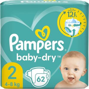 PAMPERS MEGA DIAPER NO.2 62PC
