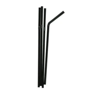 PLASTIC STRAW BLACK