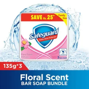 SAFEGUARD FLORAL SOAP 3X125GM