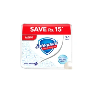 SAFEGUARD WHITE SOAP 3X168GM
