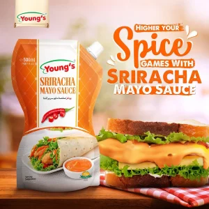 YOUNGS SRIRACHA MAYO SAUCE 500ML